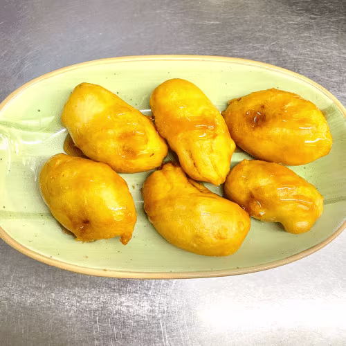 Gebackene Bananen mit Honig