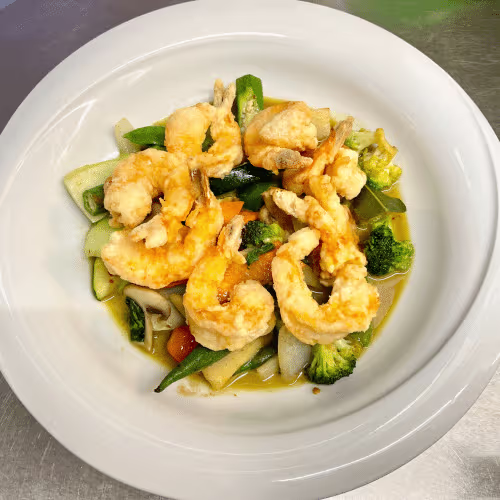 Thai Grüne Curry mit Garnelen