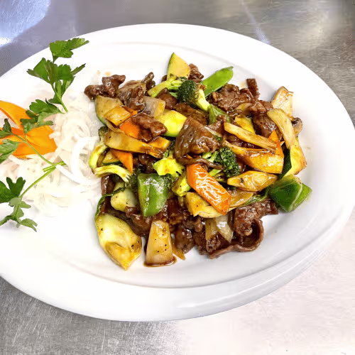 Rindfleisch mit schwarzem Pfeffer