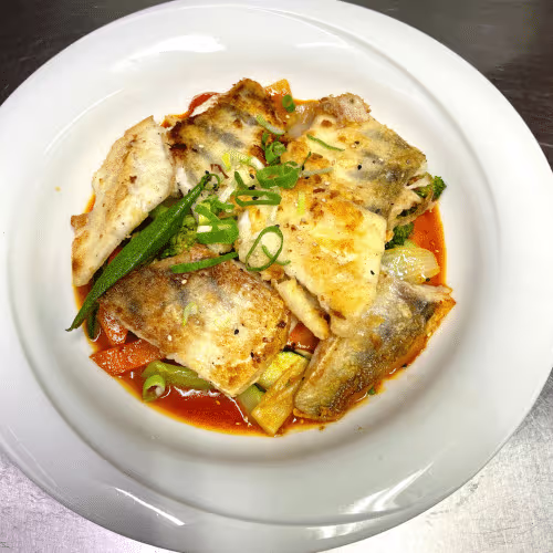 Thai Rotcurry mit Zander Filet