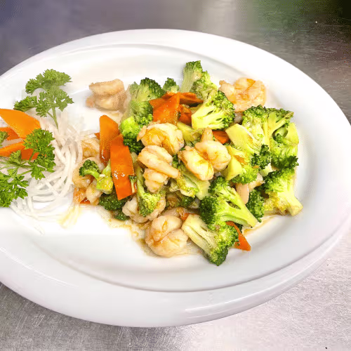 Shrimps mit Broccoli