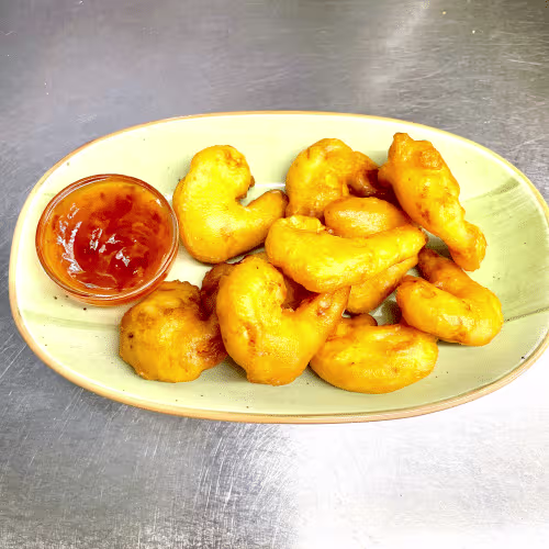 Gebackene Shrimps