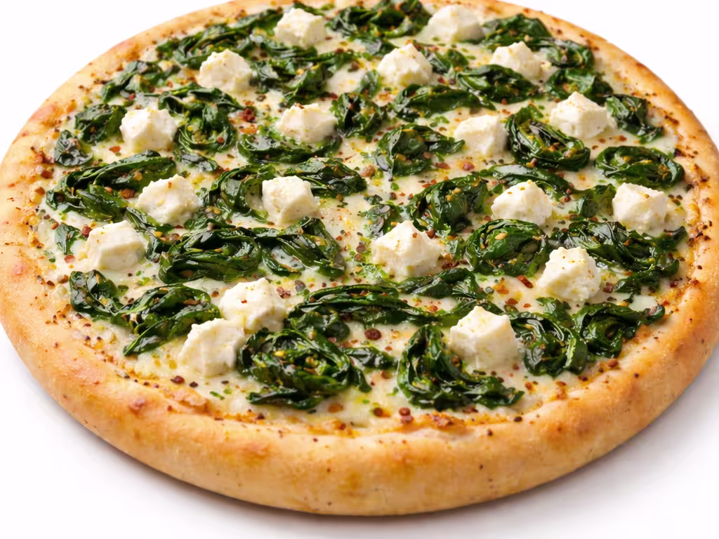 Spinat pizza