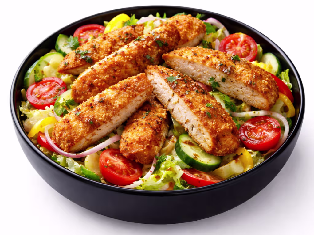 Backhendl Salat