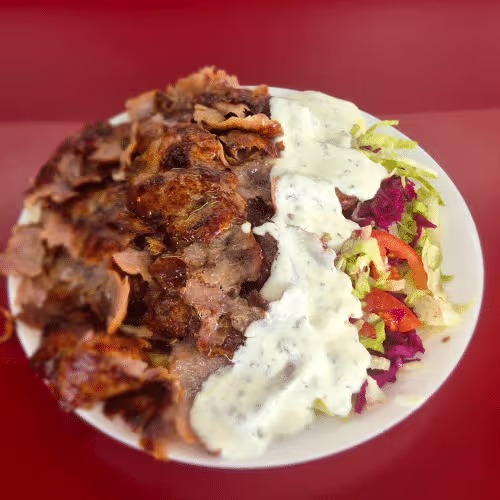 Kebap-Teller Kalb Steakfleisch
