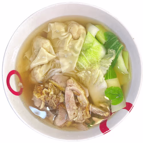 Wantan-Suppe mit Shrimpsnudel