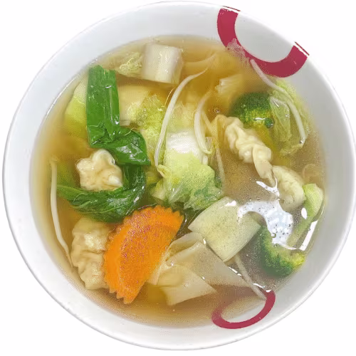 Wantan-Suppe Gemüse