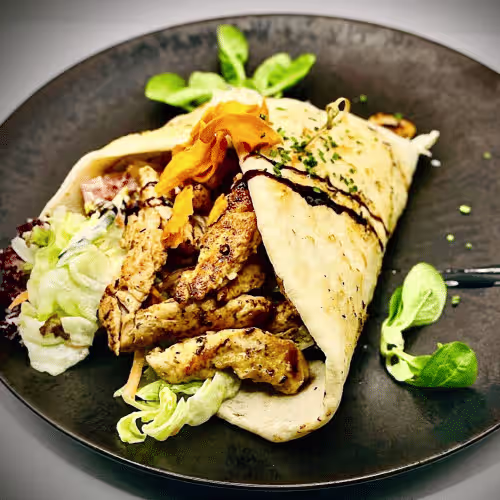 Homemade Hühner Gyros