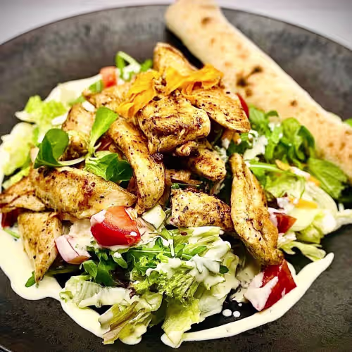 Hühnersteak Salat