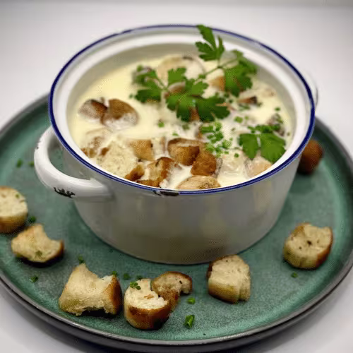 Knoblauchcremesuppe
