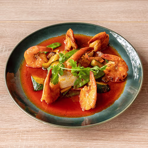 Thai Curry Prawns (scharf)