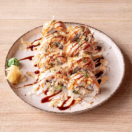 Donburi Rolls (8 Stück, scharf)