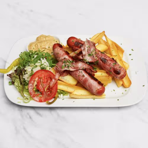 Gegrillte Bernerwürstel