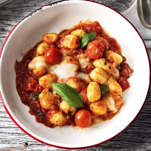 Gnocchi mit Salbeibutter auf Kürbisragout
