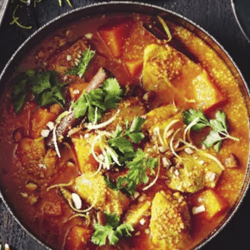 Veganer Süßkartoffel Eintopf