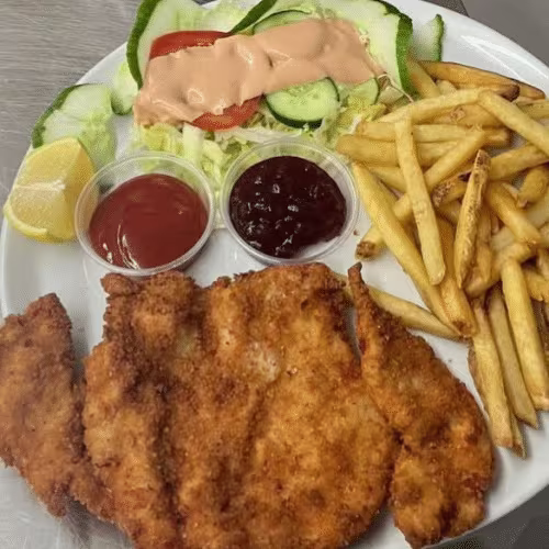 Gebackenes Hühnerschnitzel