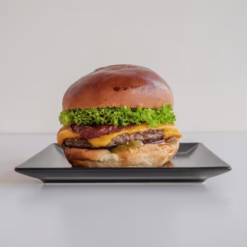Bacon Hot Cheesy Burger Menü (scharf)