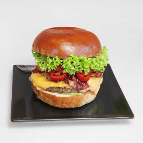 Hot n Horny Burger Menü (scharf)