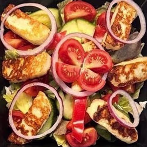 Grilled Halloumi Salad
