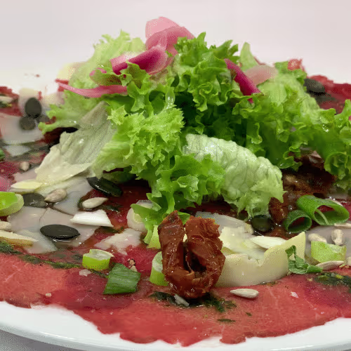 Carpaccio Mahlzeit Salat
