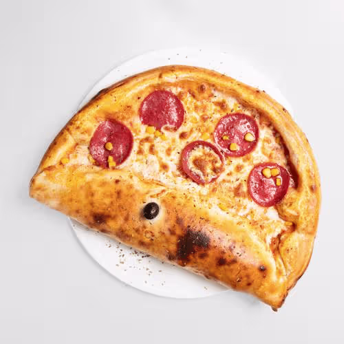 Calzone-Pizza Halbmond